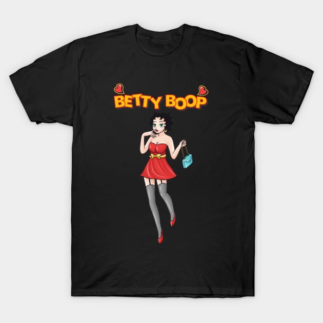 Betty boop T-Shirt by TOXICART